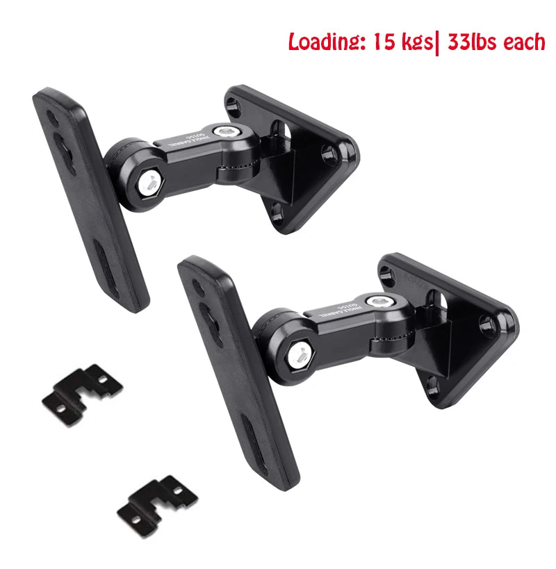 (1pair=2 piece) GU15A new universal 304 stainless steel alloy sound SPEAKER WALL bracket mount Audio stand hanger Load 15kg