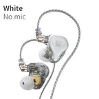 KZ ZAS Earphones 7BA+1DD Dynamic Hybrid Wired Headphones HiFi Bass Sport Headset With Microphones in Ear Monitors