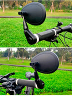 EasyDo Bicycle Handlebar 360 Rotation Wide-range Adjust-rearview Mirror Left and Right Reflector 17-24.5MM PC Anti-drop MTB