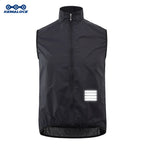 KEMALOCE Cycling Vest Wind Navy Blue Men 2023 Sleeveless Bicycle Gilet Black Lightweight Outdoor Windproof MTB Sports Wind Vest