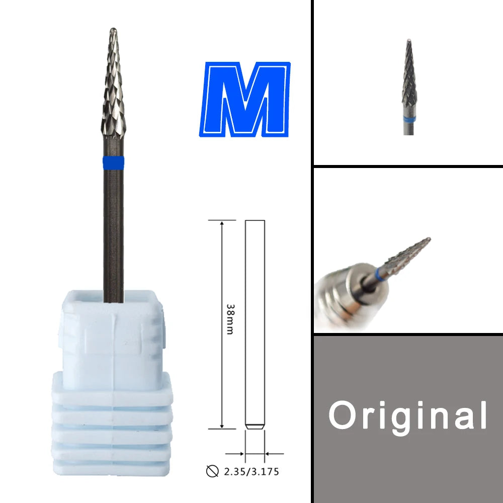 RolinStar Many Sales promotion type Carbide barrel stable shank  Accessories Cutter pedicure nail milling drill bits