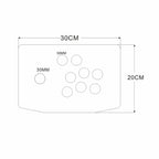 RAC-K500C 8 Buttons Hole Acrylic Artwork Panel Flat Case DIY Arcade Joystick Kits