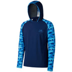 Bassdash Men’s UPF 50 Performance Fishing Shirt Cooling Hoodie Camo Long Sleeve  FS17M
