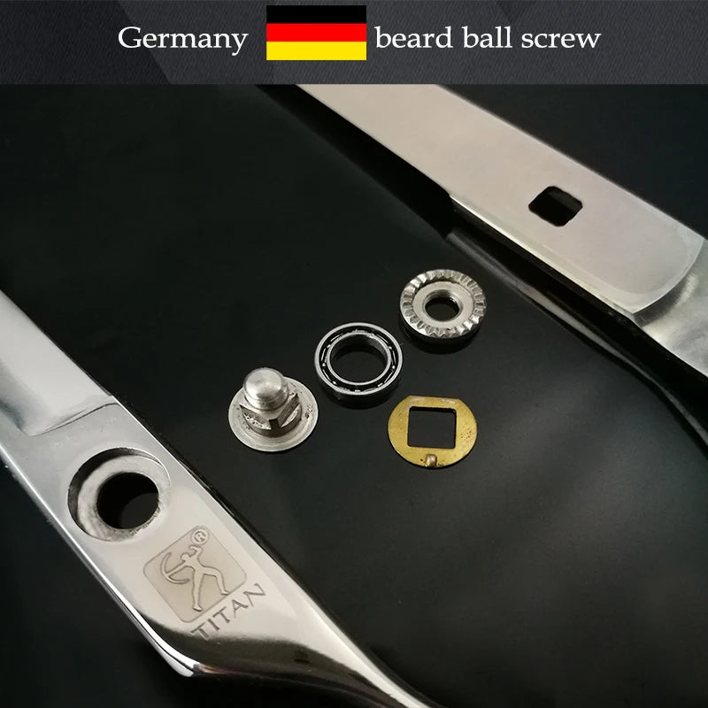 TITAN Hair Thinning Scissors Barber Texturizing Shears, Professional Cutting Tool