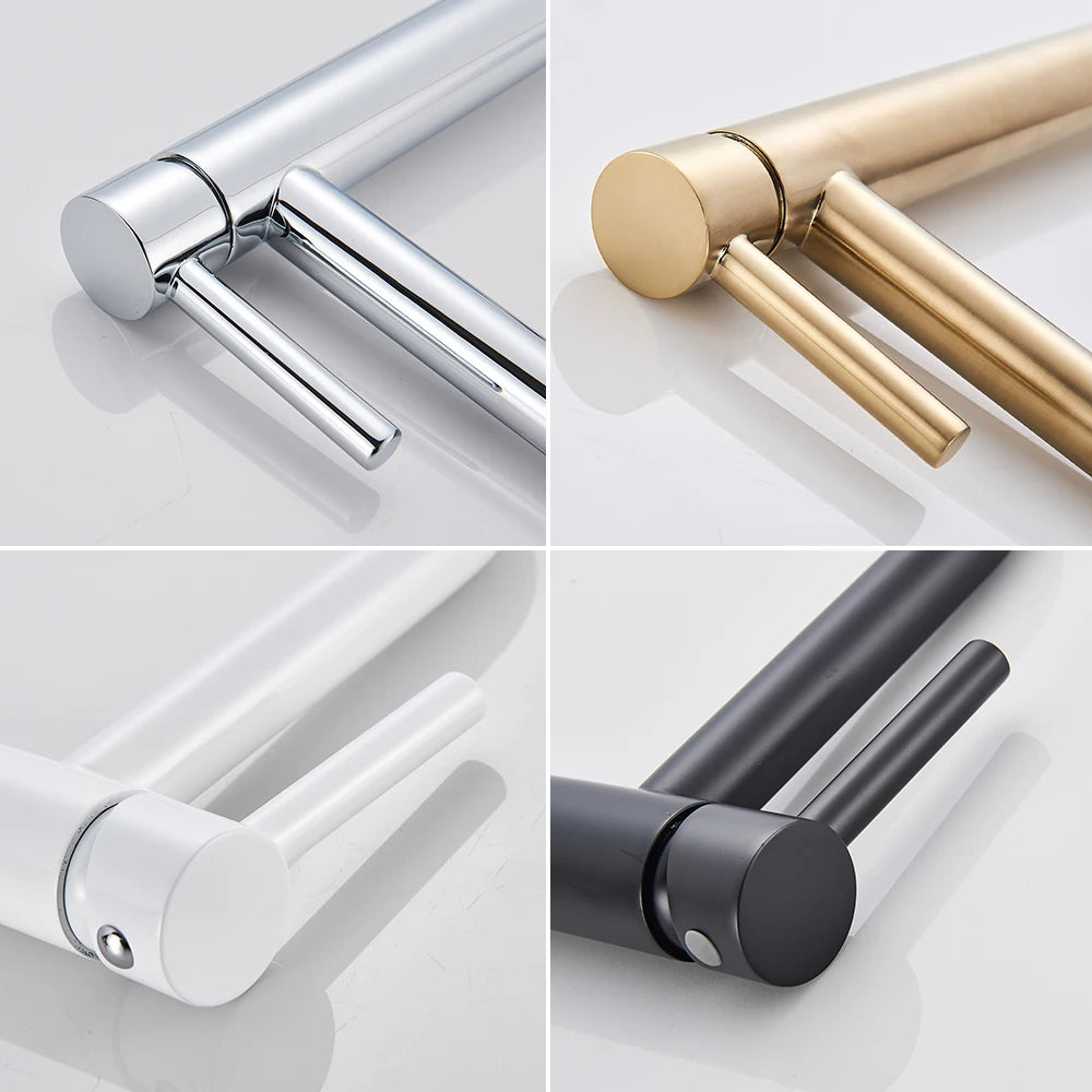 Black Basin Faucet Bathroom Washbasin Water Mixer Tap Hot Cold Water Basin Sink Tap Bathroom Faucet Tap Brushed Gold Faucet