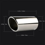 DSYCAR 1pair Chrome Plating Stainless Steel Car Exhaust Muffler Tip Pipes Covers ,universal car accessories