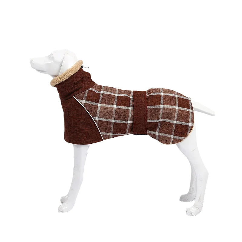 Warm Thicken Big Dog Coat Jacket for Medium Large Dogs Winter Pet Clothes Greyhound Wheeling Clothing mascotas ubranka dla psa