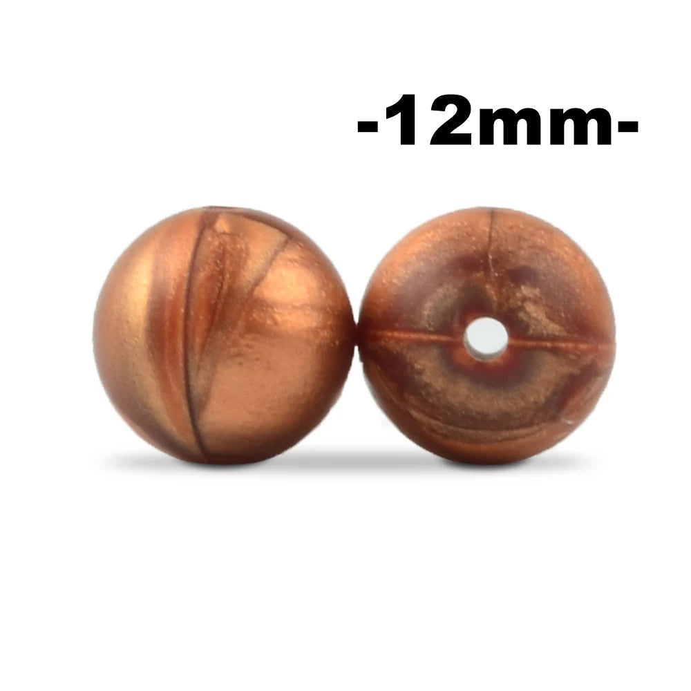 LOFCA 100Pcs/lot 12MM Round Shape Silicone Beads Used in jewelry making Necklace Bracelets Keychain Jewelry accessories