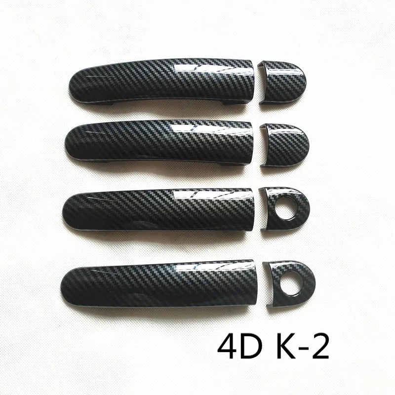 Suitable For Volkswagen VW Gol G5 G6 G8 Voyage Saveiro Accessories Door Handle Cover Trim Plastic Chrome Imitation Carbon Fiber