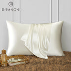 DISANGNI 22 Momme 100% Natural Mulberry Silk Pillowcase for Hair and Skin - Double-Sided Pure Silk, Invisible Zipper Design, 1PC