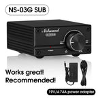 Douk Audio NS-03G Mini 100W Subwoofer / Full Frequency Mono Channel TPA3116 Digital Amplifier Desktop Audio Power Amp