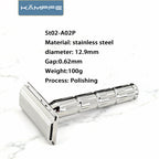 Kampfe CNC processing stainless steel safety polished  shaver Men's razor gifts women hair Manual double-edgedremoval