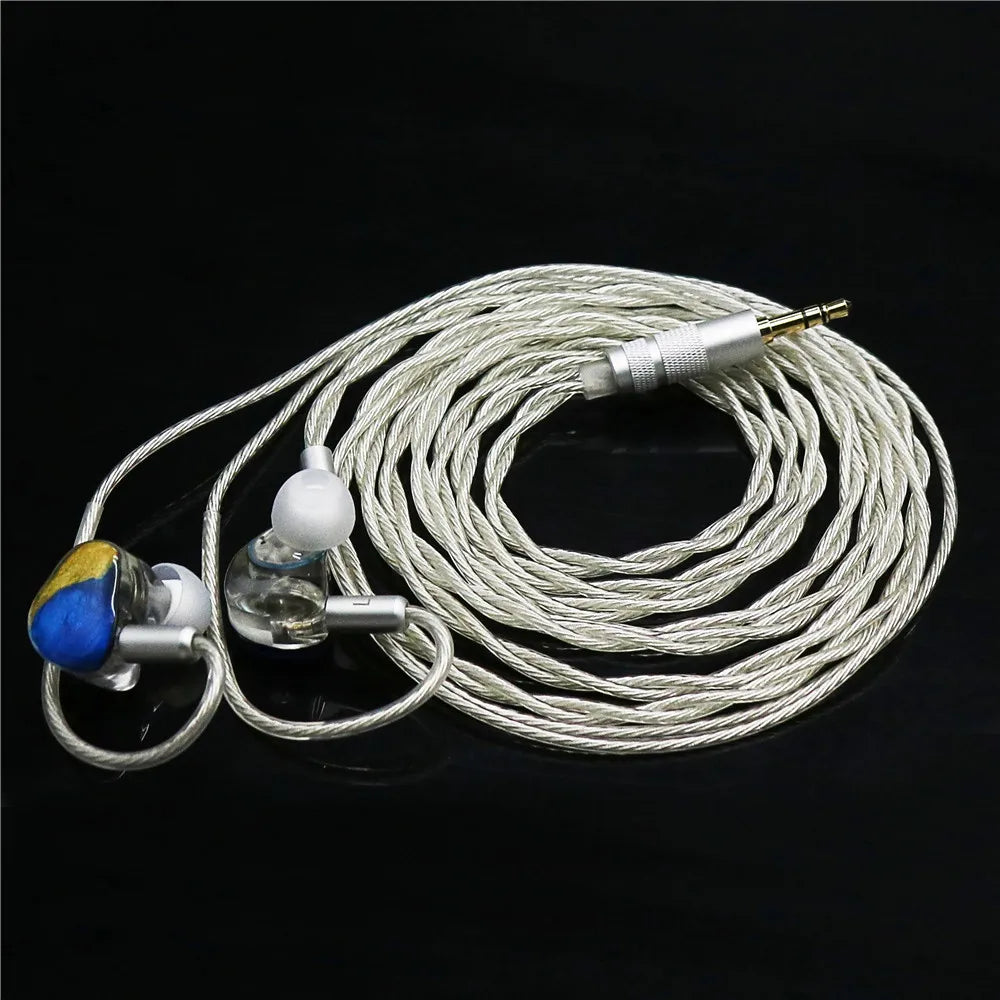 FENGRU Spark Resin In Ear Earphone Beryllium Film Dynamic Drive HiFi Music Audiophile Musician Headphone 2Pin 0.78 Detachable