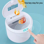 Desktop Sensor Trash Can Battery Operated Automatic Mini Waste Basket with Lid for Desk and Vehicle 3L