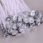 50 PCS 6-20cm Candle Wicks Smokeless Wax Pure Cotton Core for DIY Candle Making Pre-Waxed Wicks Party Supplies Home Decoration