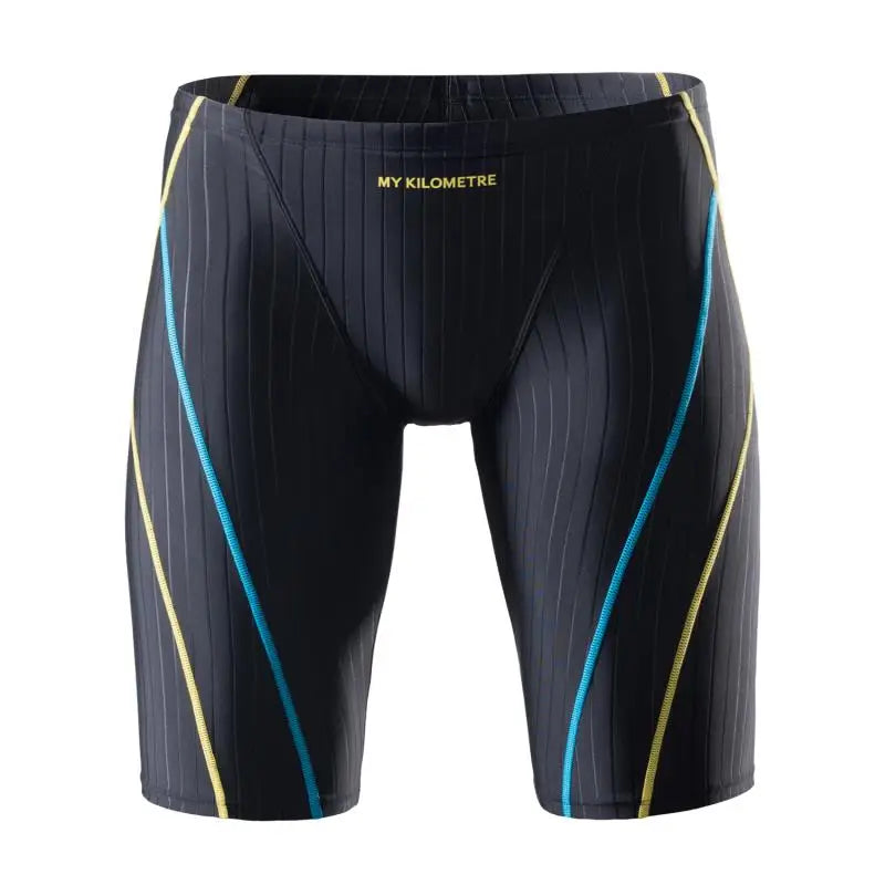 Jammers For Men Size S To 4XL Swim Jammer Swimsuit For Practice Swimwear Men Team Suit Athletic Swimming Shorts MY KILOMETRE