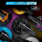 RYET Aero Road Bike Chainring 50-34T 52-36T 54-40T for Shimno Dura-Ace R9200 Ultegra R8100 105 R7100 12s 2x Groupsets Parts