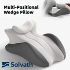 Multi-Positional Wedge Pillow Memory Foam Ergonomic Prone Pillow with Removable Cover Couple Bed Pillow for Body Pain Relief