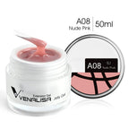 VENALISA Jelly Builder Gel 50ml Pink Nude Soak Off UV LED Hard Gel Nail Extension