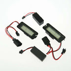 1 Pair LED Number License Plate Light for Golf MK4 MK5 MK6 Passat CC EOS Polo Rabbit Scirocco Beetle 3D0943021A 1J6943021B