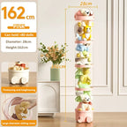 Doll storage Box Transparent Bucket Moistureproof Stuffed Animal Storage Tube Children's toy Organizer Home Organization