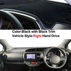 Car Auto Inner Dashboard Cover for Toyota Vitz 2018 - 2020 Center Console Protector Carpet Dashmat Sun-shade Accessories