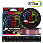 NEW Japan Original Xbraid Upgrade X8 Never Fade Multicolor Multifilament Line Fishing 1000M/500M/300M for Carp Bass Fishing Line
