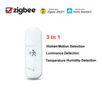 ZigBee Human Motion Sensor Radar Mmwave Temperature and Humidity Sensor Security Burglar Works With Home Assistant Zigbee2MQTT