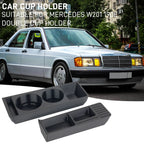 Car Cup Holder ABS For Mercedes W201 190E Double Coffee Beverage Cup Holder