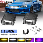 LED Car Grille Spotlight Projector Len Light DRL 120W 12000LM Super Bright Motorcycle Auxiliary Spotlight 6000K/4500K/3000K 12V