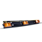 Powerful LED 15 Lights High Mounted Grille/Brake Lights 12V/24V Yellow Red Easy Installation Version For Truck/Lorry/Pick up