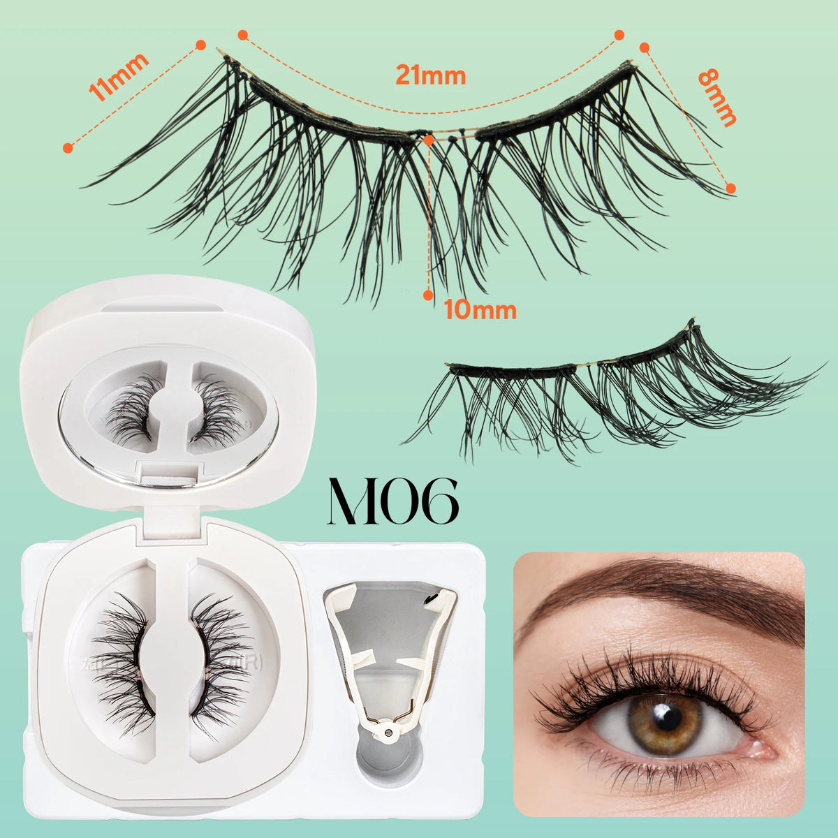 VYRILA Soft Magnetic Eyelashes No Glue Needed Reusable Natural Look 3D Lashes Easy Apply Soft Magnetic Lashes Kit for Eye Makeup