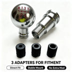 Universal Rainbow Shift Knob - Burnt Blue Aluminum Gear Lever for Manual/Auto Cars, Anti-Slip Ergonomic Grip