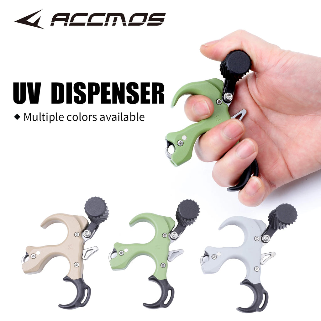 Colorful UV 3/4 Finger Release adjustable Compound Bow Release Aid Device Grip Archery Outdoor Shooting Hunting Accessory
