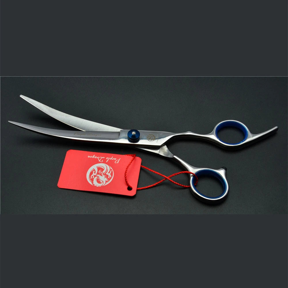 Dog Grooming Scissors 6" Japan Stainless Pet Hairdressing Scissors Cutting Scissors Thinning Shears Curved Scissors Set Z3001
