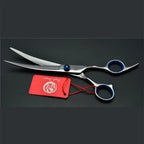 Dog Grooming Scissors 6" Japan Stainless Pet Hairdressing Scissors Cutting Scissors Thinning Shears Curved Scissors Set Z3001