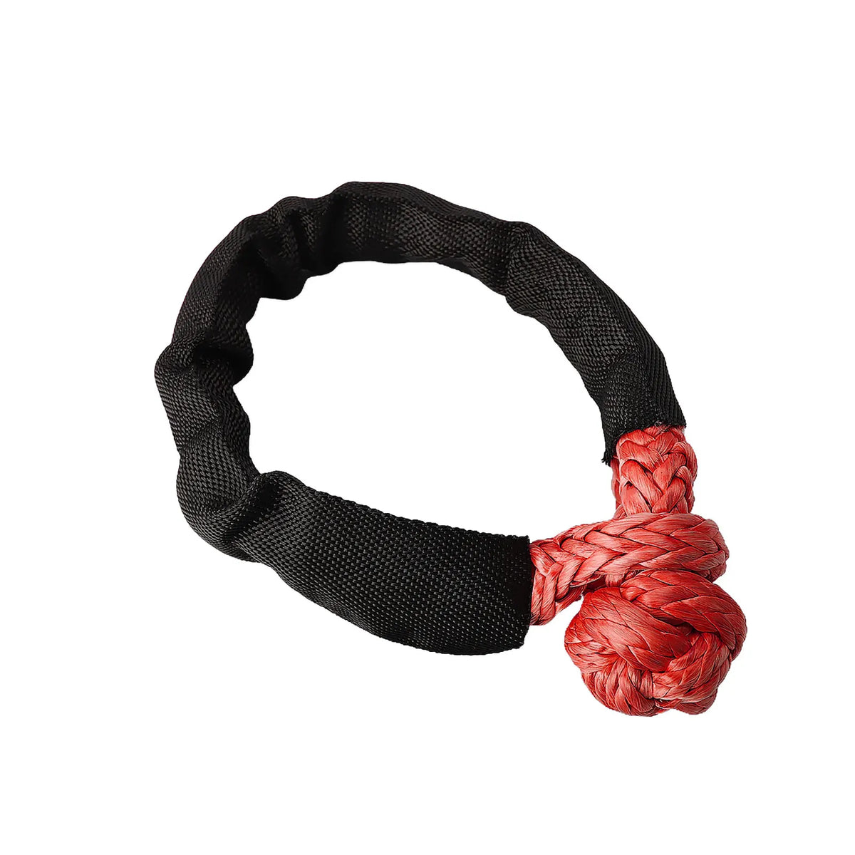 Winch Rope Synthetic Soft Shackle+Recovery Ring Set Rugged Shackles With Protective Sleeve for Truck UTV ATV Vehicle Recovery