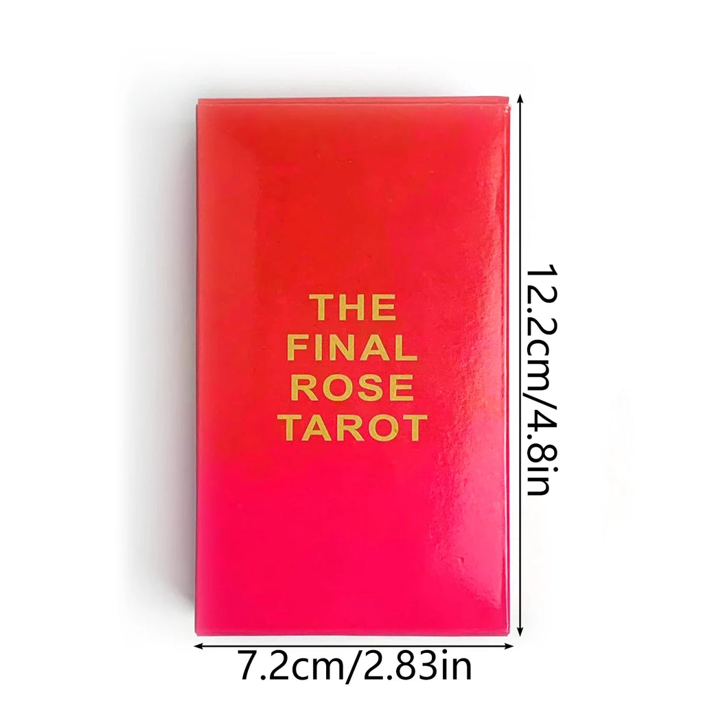 The Final Rose Tarot Card A 78pcs Deck Fortune Fate Divination Card Game With Guide Book,A Pleasant Night Of Games For Family