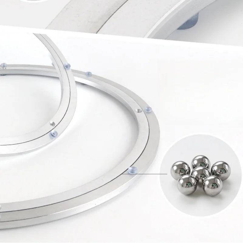 4/6/8/10/12/14/16 Inches Aluminum Ball Bearing Turntable Bearings Swivel Plate Smooth Swivel Plate Rotating Table Rotating Round
