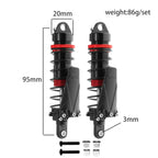 RS Aluminum Shock Absorber 90/95/105/115mm Damper For 1/10 RC Crawler Car  Flying God Short Card Big Foot Car Model Car Upgrade