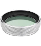 Haoge LUV-X54W Metal Lens Hood with MC UV Multicoated Ultraviolet Lens Filter for Fujifilm Fuji X100VI X100V Camera Silver