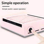 Professional Powerful Nail Duster Exhaust Fan for Nail Art Vacuum Collector Gel Nail Duster for Nail Art Salon Equipment