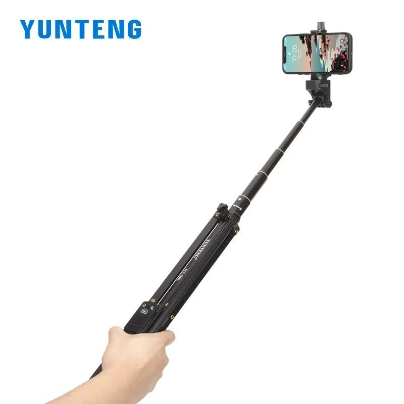 YUNTENG 1688L Heightened Mobile Phone Selfie Stick Tripod Bluetooth Remote Control Photo Shooting Tripod Handheld Selfie Holder