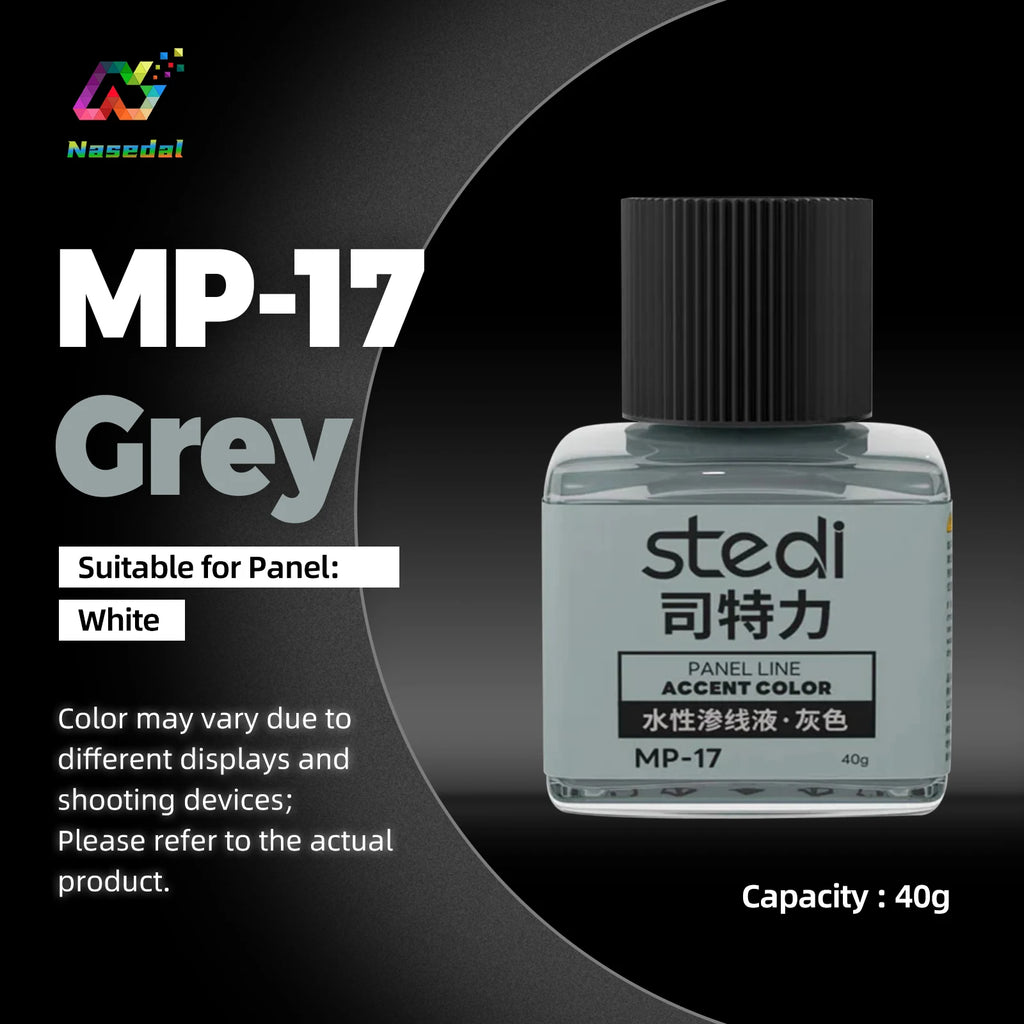 Stedi MP-10~MP-13 40g Weathering Acrylic Paint for Gundam Military Models Hobby Panel Line Painting Tools DIY Crafting Supplies