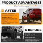 4PCS Soft Flexible Bendable Rubber Vehicle Mudguard Splash Guard With Hardware Tool Auto Exterior Protection Accessories