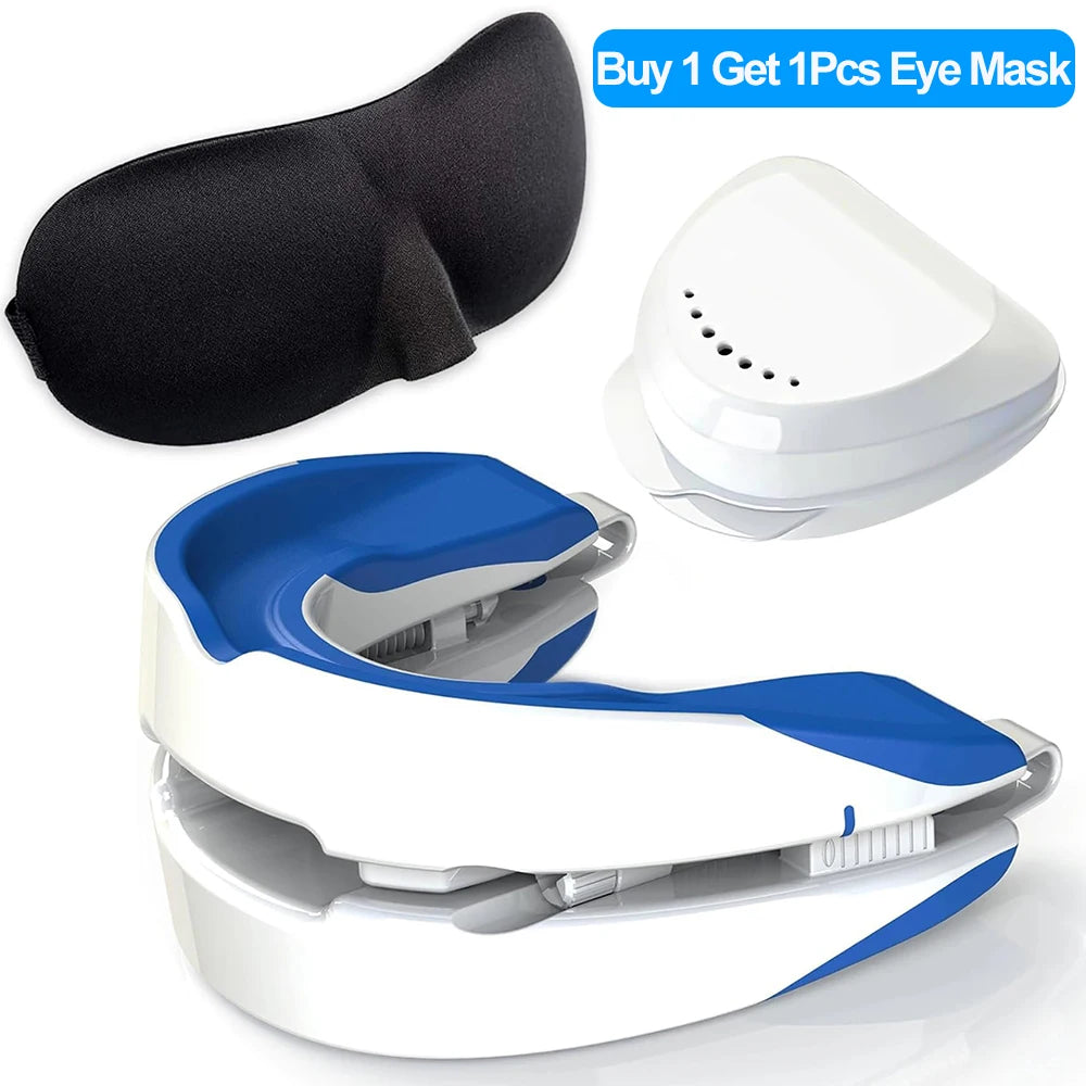 Anti-Snoring Mouthpiece Anti-Snoring Device Night Time Teeth Mouthguard Adjustable Sleeping Mouth Guard for Bruxism Stop Snoring