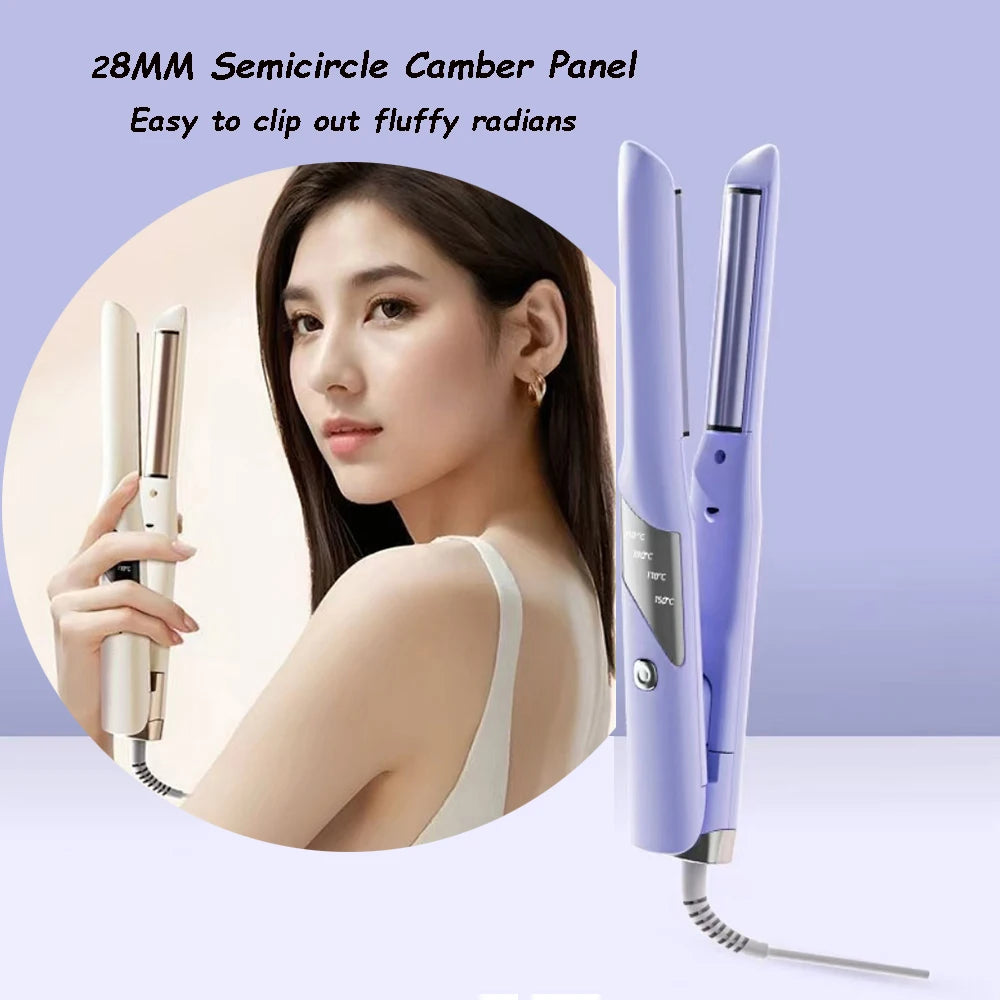 Semi-Arc Shaped Splint Morgan Curling Iron Hair Ceramic Curlers Fluffy Hair Root Perm Curling Fast Heating Flat Iron