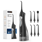 D52 Portable Cordless Water Flosser USB Rechargeable Water Jet Floss Tooth Pick 4 Jet Tip 300ml 3 Modes Teeth Clean for Travel