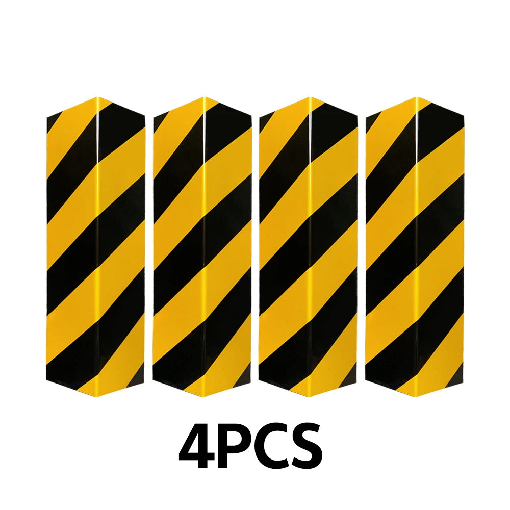 4PCS Garage Wall Protector Car Door Bumper Foam Parking Protector Exterior Anti-collision Adhesive Scratch Adhesive Warning Sign