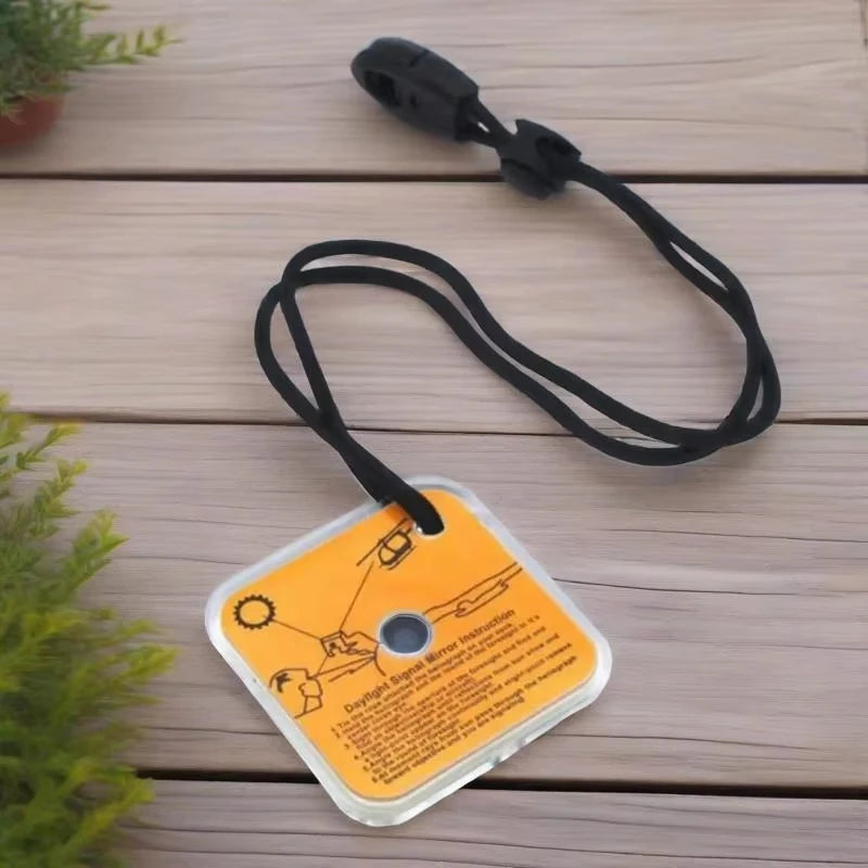 Outdoor field Survival Signal Mirror Sunlight Reflector for Hiking Camping Emergencies First Aid Marine vessel Raft SOS